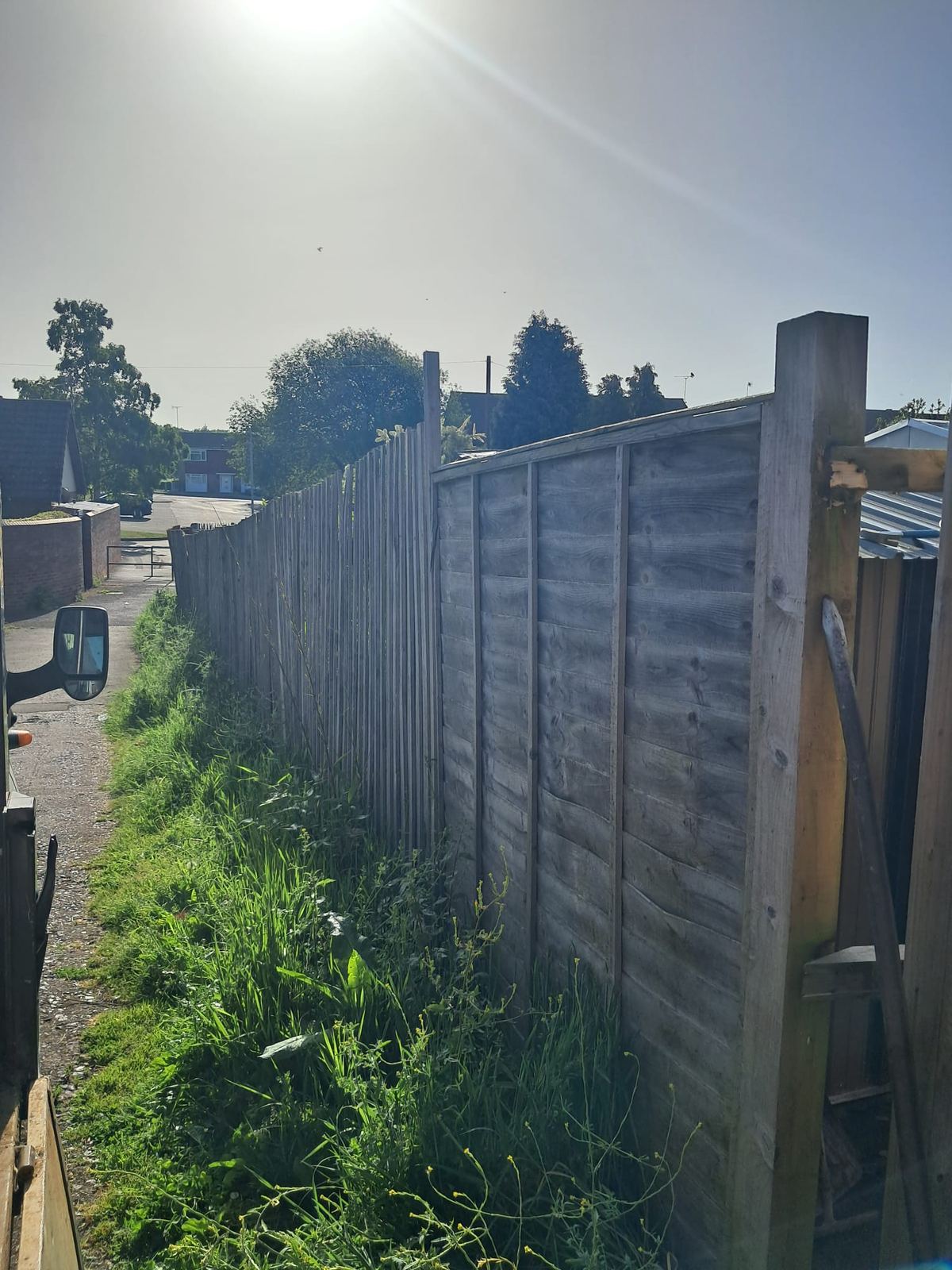 Replacement closeboard fence beside an access path in Kidderminster, photo 3