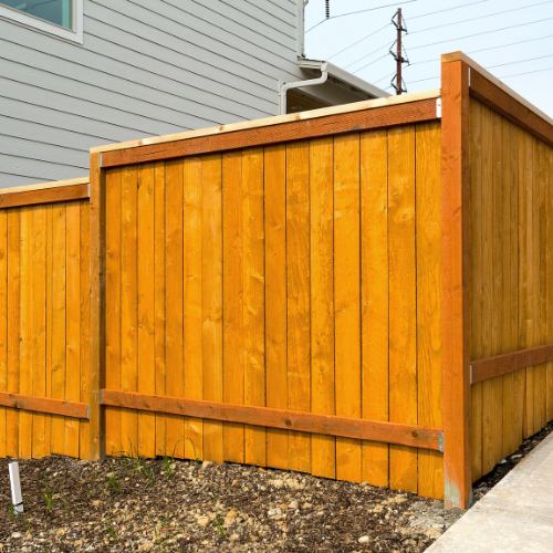 Stained fence panels and gate in Stourport-on-Severn, photo 1