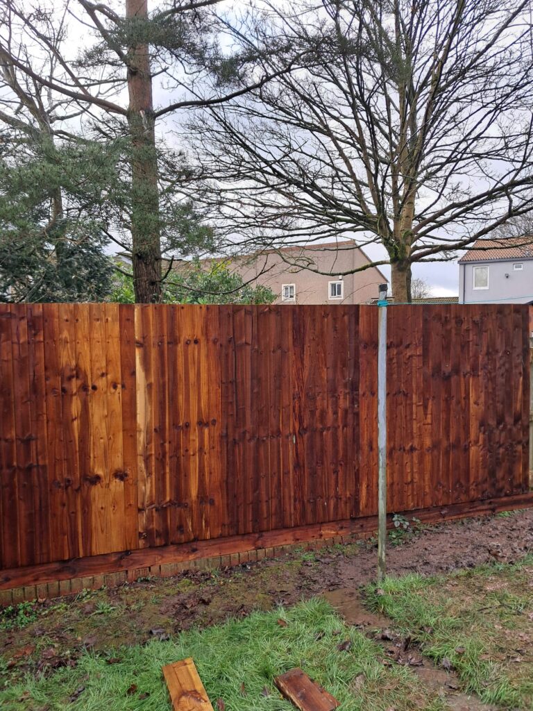 New Garden Fencing in Kings Norton